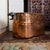 Antique Copper Boiler or Washtub for Planter Beverage Cooler or Firewood Holder For Sale - Image 6 of 17