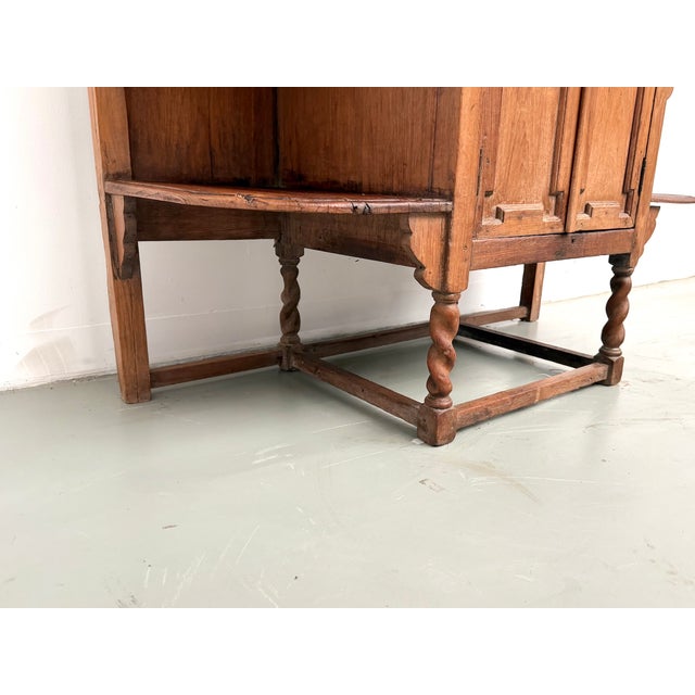 Folk Art Sideboard Cabinet in Oak, 1900 For Sale - Image 10 of 18