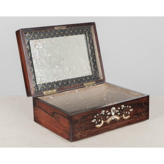 19th Century 19th Century French Napoleon III Marquetry Box For Sale - Image 5 of 11