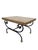 Parisian Maison Jansen-Style Hand-Forged Iron and Leather Cocktail Table For Sale - Image 4 of 8
