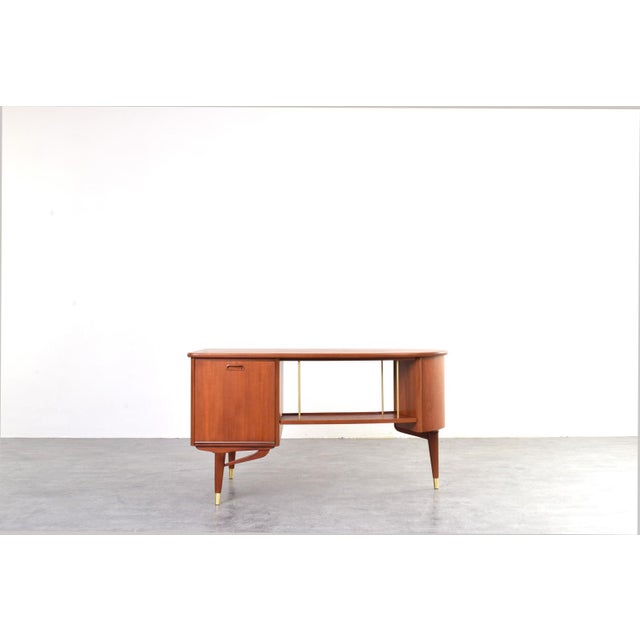 Wood Mid-Century Modern Organic Teak Desk from Sola Møbler, 1960s For Sale - Image 7 of 17