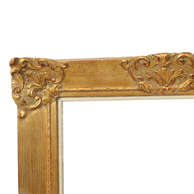 Large Vintage Baroque Style Gilt Frame For Sale - Image 6 of 15