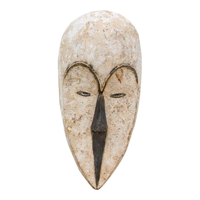 Painted Baule Mask of the Akon People For Sale