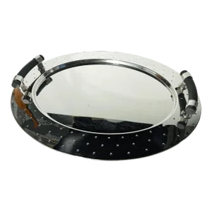 1990s Michael Graves for Alessi Stainless Steel Oval Serving Tray With Handles