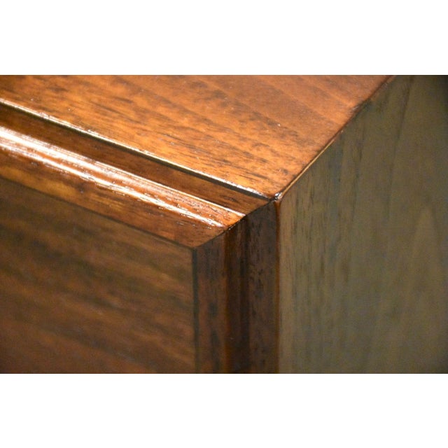 Wood 1960s Refinished Jack Cartwright for Founders Walnut Dresser For Sale - Image 7 of 11