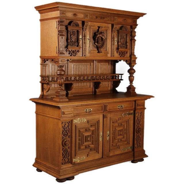 Baroque Antique Art Nouveau Buffet, 1900 For Sale - Image 3 of 18