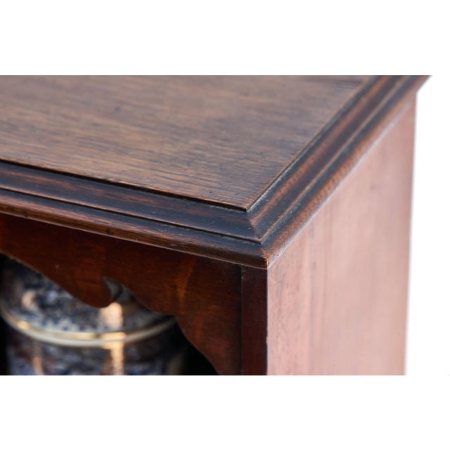 Antique Oak Smokers Cabinet, 1900 For Sale - Image 10 of 11