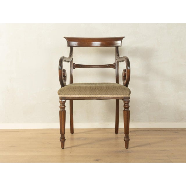 Vintage Regency English Armchair For Sale - Image 4 of 9
