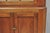 Wood Antique Colonial Primitive Cherry Wood Glass Front Corner China Cabinet Cupboard For Sale - Image 7 of 18