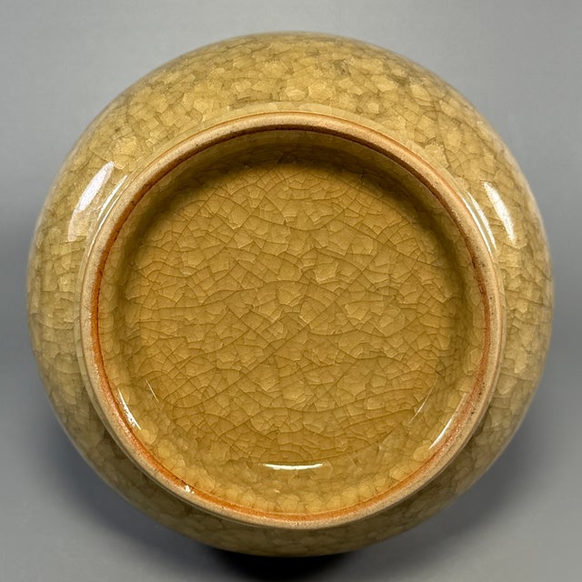 Ceramic Antique Chinese Crackle‑Glaze Arrow Vase For Sale - Image 7 of 7