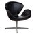 Swan Swivel Chair in Black Leather by Arne Jacobsen for Fritz Hansen For Sale - Image 14 of 14