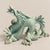 Elegant and richly detailed, this Mid-Century celadon porcelain dragon figurine by Andrea by Sadek blends classic Asian-...