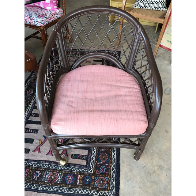 Wicker by Henry Link Rolling Chairs Set of 4 Chairish