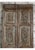 Mid-Century Modern Rustic Vintage Carved Double Doors – Distressed Wood Architectural Statement 80x32 For Sale - Image 3 of 6