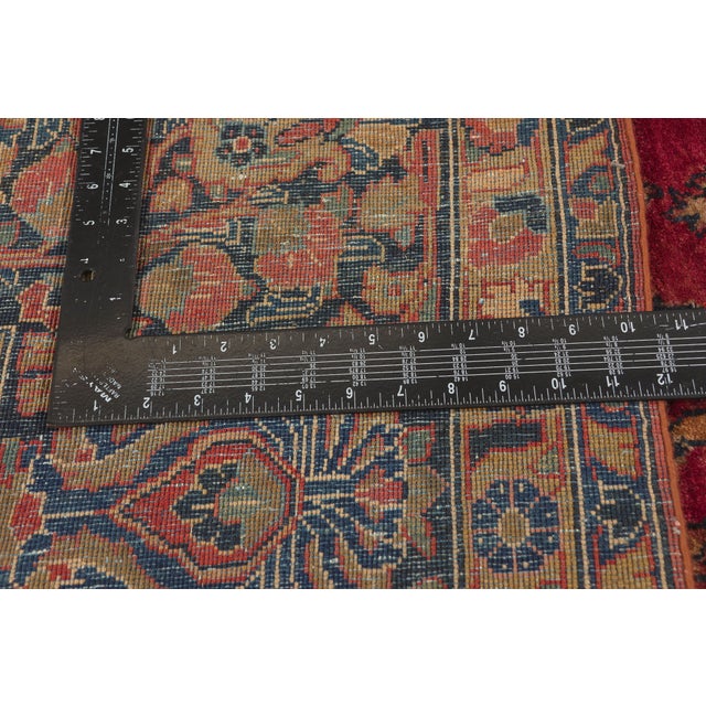 Textile Antique Persian Sarouk Rug, 08'11 X 11'08 For Sale - Image 7 of 10
