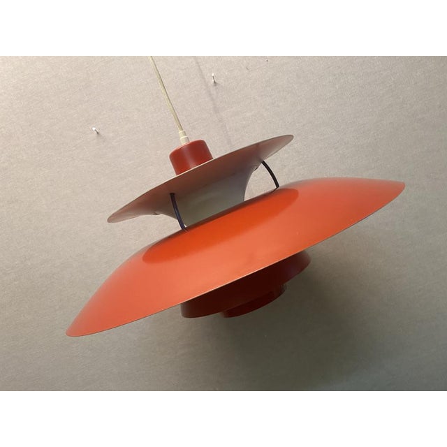 Louis Poulsen Danish PH5 Hanging Lamp by Poul Henningsen for Louis Poulsen, 1950s For Sale - Image 4 of 18