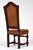 Wood Six Louis XIII Style Leather Dining Chairs For Sale - Image 7 of 9