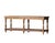 Farmhouse Matthew Izzo Home Bezier Long Recycled Pine Console Table With Hexagonal Designed Top For Sale - Image 3 of 6
