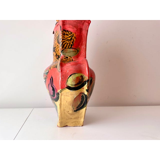 Ceramic Late 20th Century Prickly Pear Flower Sculptural Lidded Vessel For Sale - Image 7 of 12