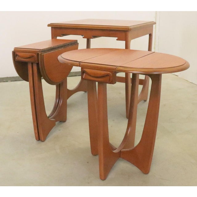 Folding Tables from G-Plan, 1970s, Set of 3 For Sale - Image 9 of 14