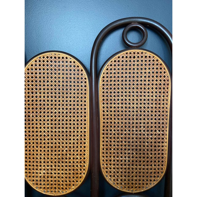 Thonet Bench in Bentwood and Canework by Michael Thonet for Thonet For Sale - Image 4 of 6