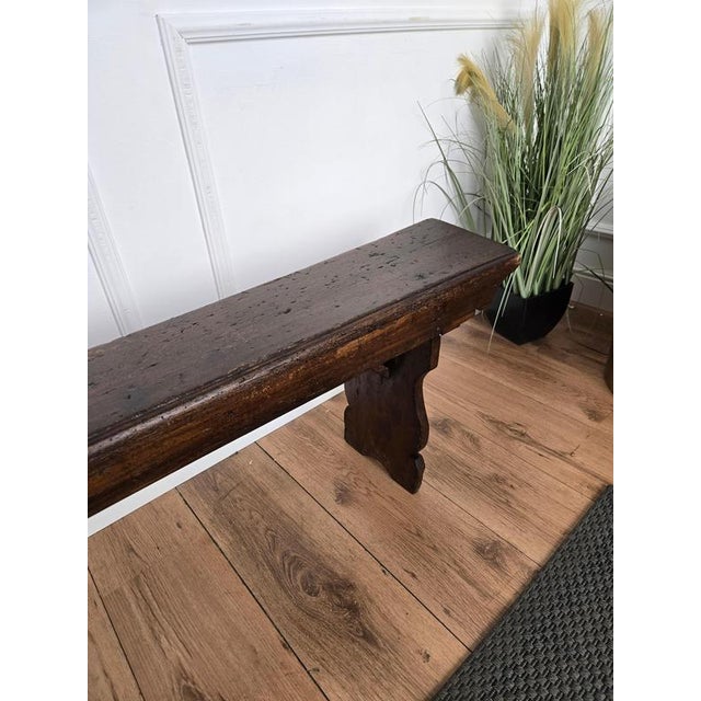 Antique Rustic Italian Bench, 1890s For Sale - Image 6 of 10