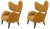 Set of Orange Raf Simons Vidar 3 Smoked Oak My Own Lounge Chair by Lassen For Sale