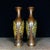 Pair of Gilt Bronze Vases With Dragon & Phoenix Relief — Dragon-Phoenix Auspicious Motif For Sale In Los Angeles - Image 6 of 9