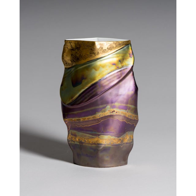 Eosin Porcelain Vase Trio by Johan Van Loon and Helmut Drexler for Rosenthal, 1990s, Set of 3 For Sale - Image 11 of 18