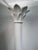 1980s Column-Form Torchiere Floor Lamp W/ Palm Cornice, Usa C 1980s For Sale - Image 5 of 9