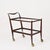 Large Wood and Brass Mod. 58 Bar Cart, Italy, 1952 For Sale - Image 3 of 18