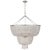 Jacqueline Two-Tier Chandelier in Burnished Silver Leaf with Clear Glass Designer: AERIN Fixture Height: 38" Canopy: 7"...