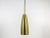 Gold Mid-Century German Brass Pendant Lamps, 1950s, Set of 2 For Sale - Image 8 of 12