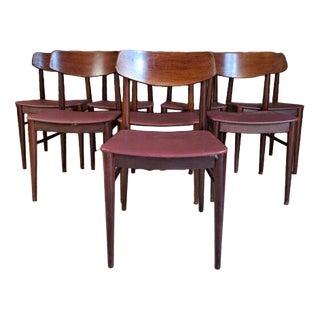 Vintage Chairs, Denmark, 1960s, Set of 8 For Sale