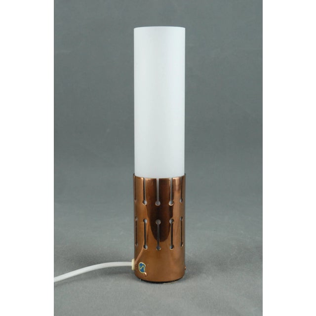 Copper and Glass Table Lamp for Asea Belysning Sweden For Sale - Image 10 of 10