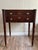 Antique Federal American Walnut & Mahogany Sheraton Style Side Table -original brass ball feet -dovetail construction...