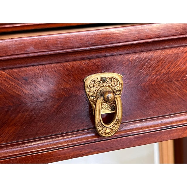 Pair of French Antique Bedside Cabinet Marquetry Nightstand, circa 1890 For Sale - Image 14 of 18