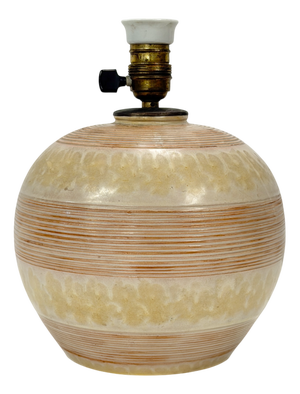 Art Deco Stoneware Model 3154 Table Lamp by Anna-Lisa Thomson for Upsala Ekeby, Sweden, 1930s-1940s