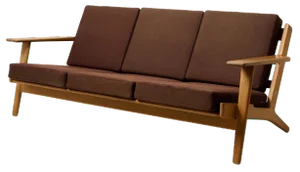 Mid-Century Modern Model Ge-290 Sofa attributed to Hans J. Wegner for Getama, Denmark
