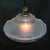 Art Deco French Brass and Etched Clear Glass Pendant Light, 1920s For Sale - Image 6 of 8