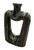 Mid-Century Modern Vintage Mid-Century Modern Sculptural Drip Glaze Vase – Dark Brown & Emerald Green Cutout Vessel For Sale - Image 3 of 12