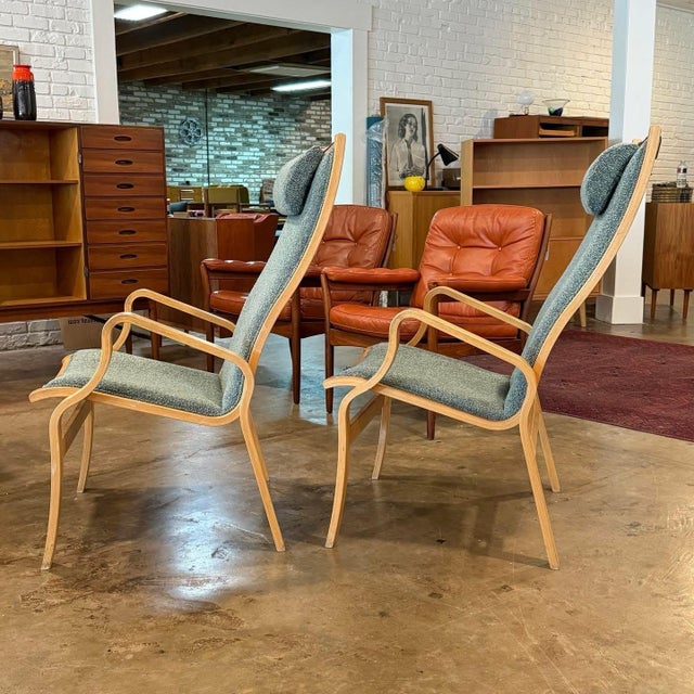 Mid 20th Century Finn Østergaard Lounge Chairs, Denmark, 1960s, Attributed For Sale - Image 5 of 8