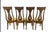 Set of 4 — Thomasville "Avenue" Collection Lyre-Back Cane Dining Chairs | c.1963 | Original Label For Sale - Image 10 of 11