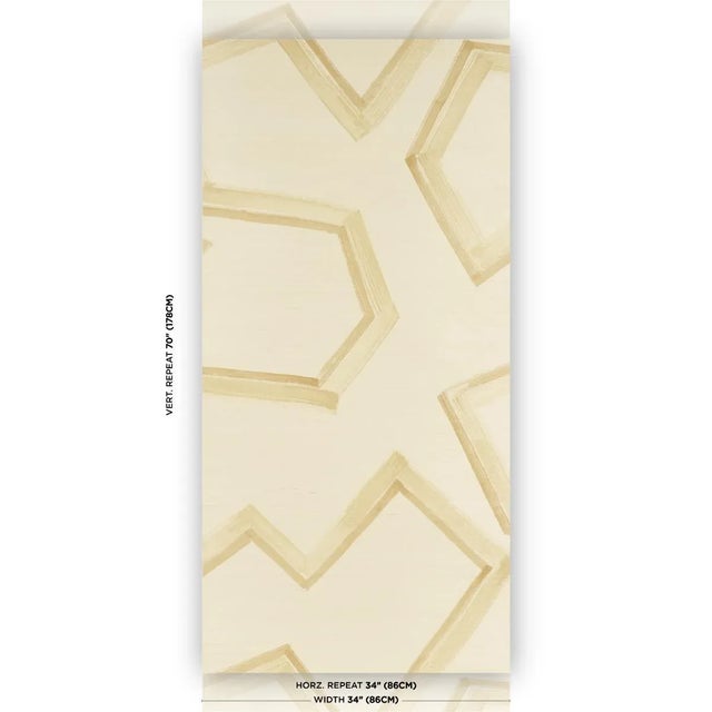 An outsized geometric pattern, Enzo Sisal wallcovering is rendered on such a grand scale that it takes on the look of a...