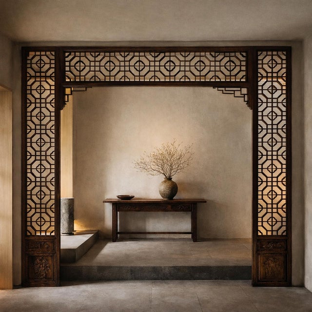 Antique Chinese Doorway Surround For Sale - Image 11 of 11