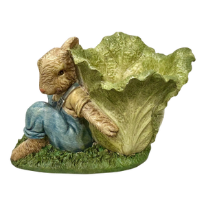 Vintage Henri Chrisdon Resin Bunny Rabbit Planter