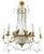 Empire Gilt Bronze and Cut Crystal Chandelier, 1815 For Sale