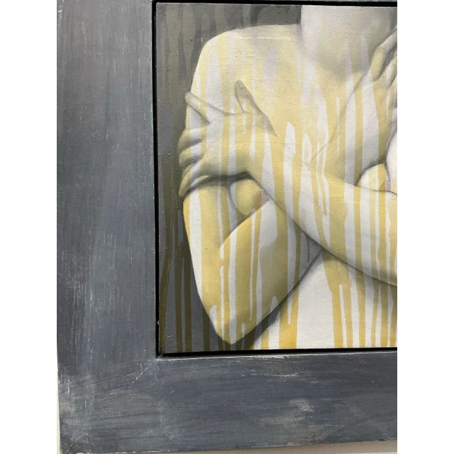 1980s Mixed Media Nude Painting by Jenner . For Sale - Image 5 of 12