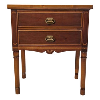 Liberty Style Bedside Table with Drawers, England, 1970s For Sale