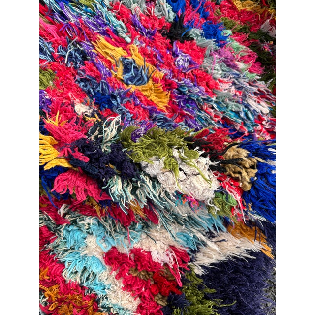 1980s Abstract Small Moroccan Rug For Sale - Image 5 of 7